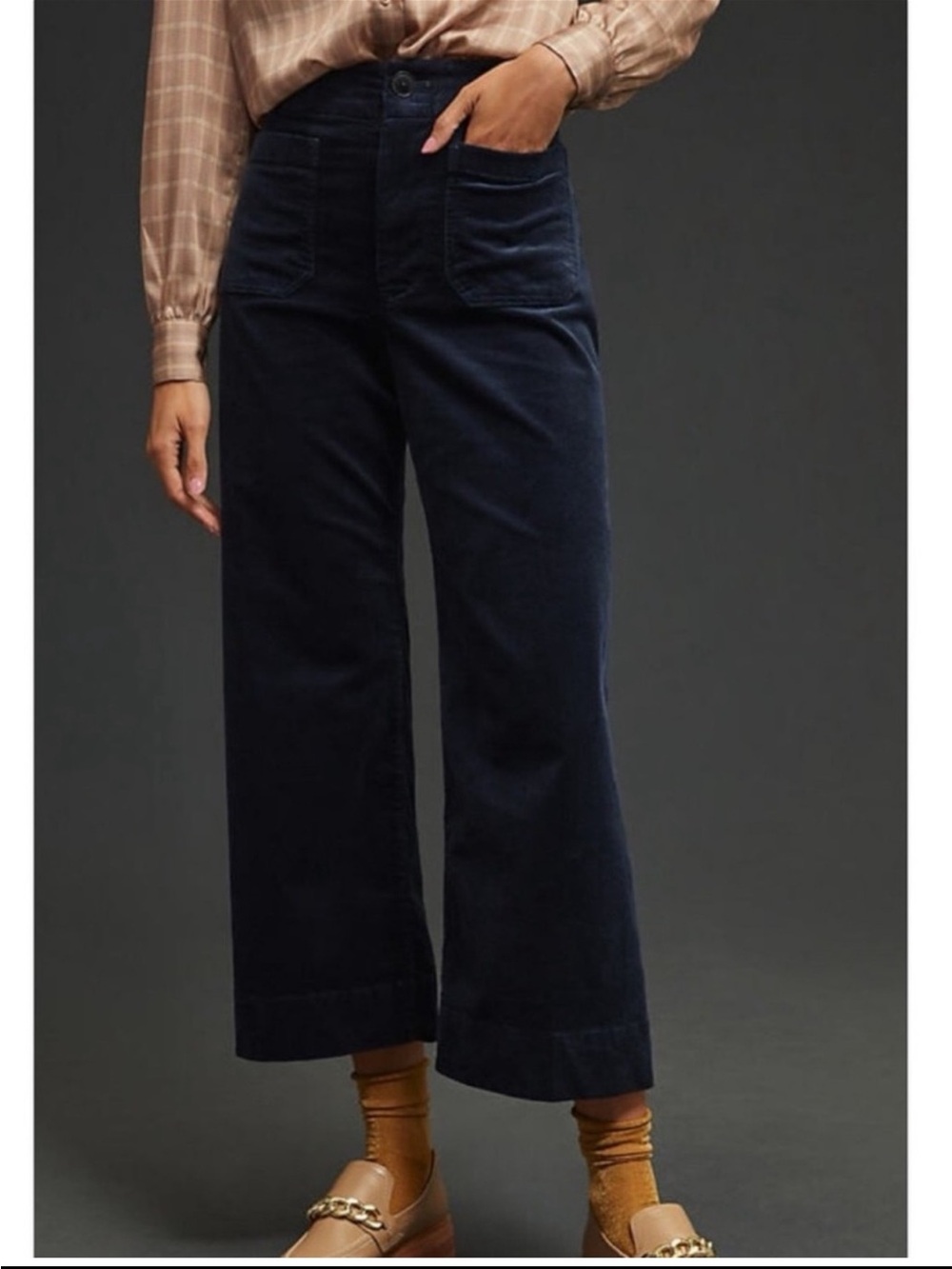 Anthropologie Maeve Wide Leg Collette Corduroy Pants | Size 30 - Picture 3 of 10